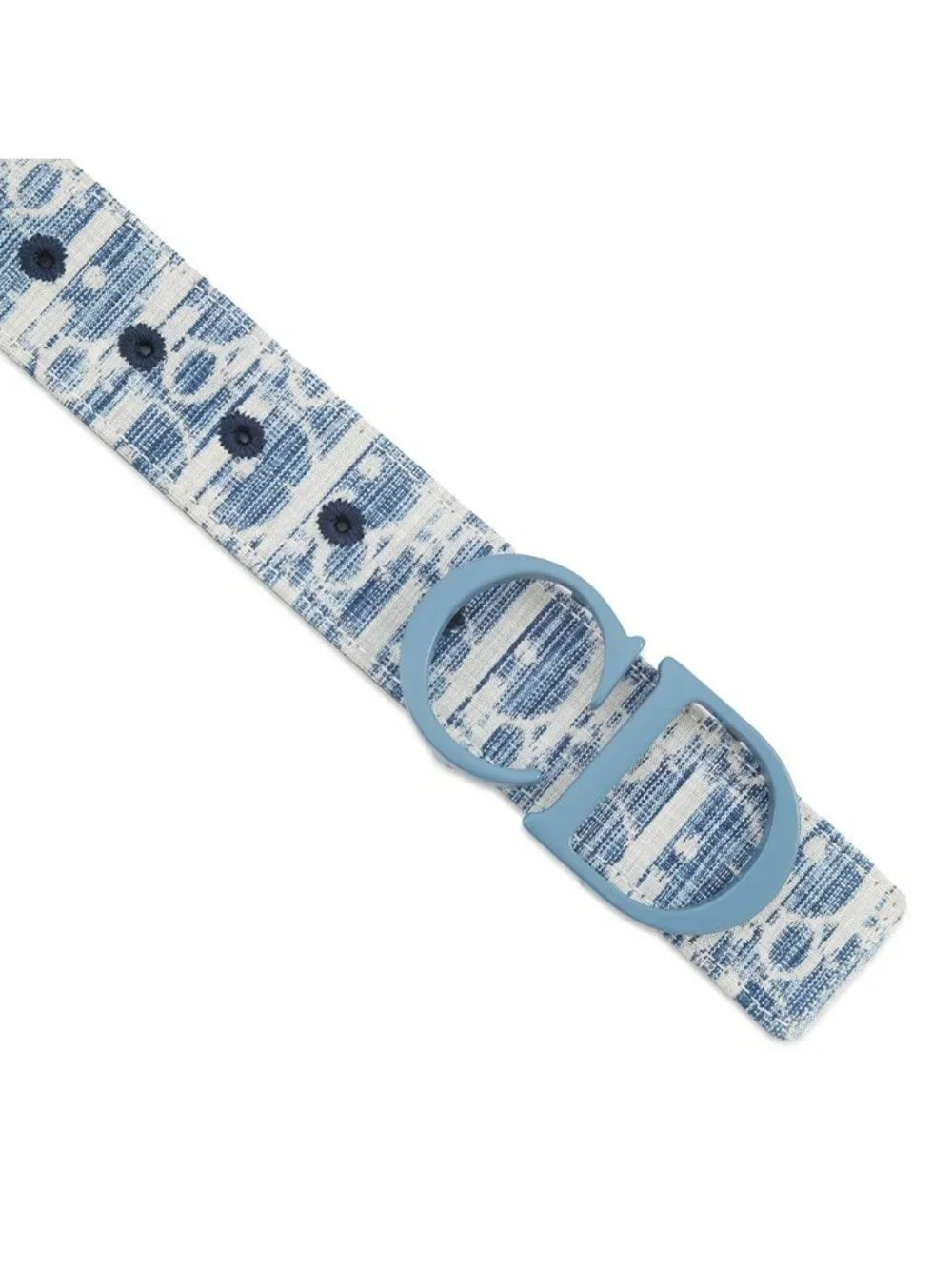 Dior Trotter Belt Oblique Reversible Leather Fabric